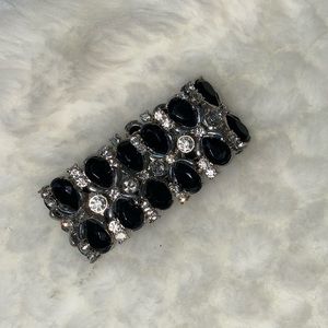 Black rhinestone bracelet